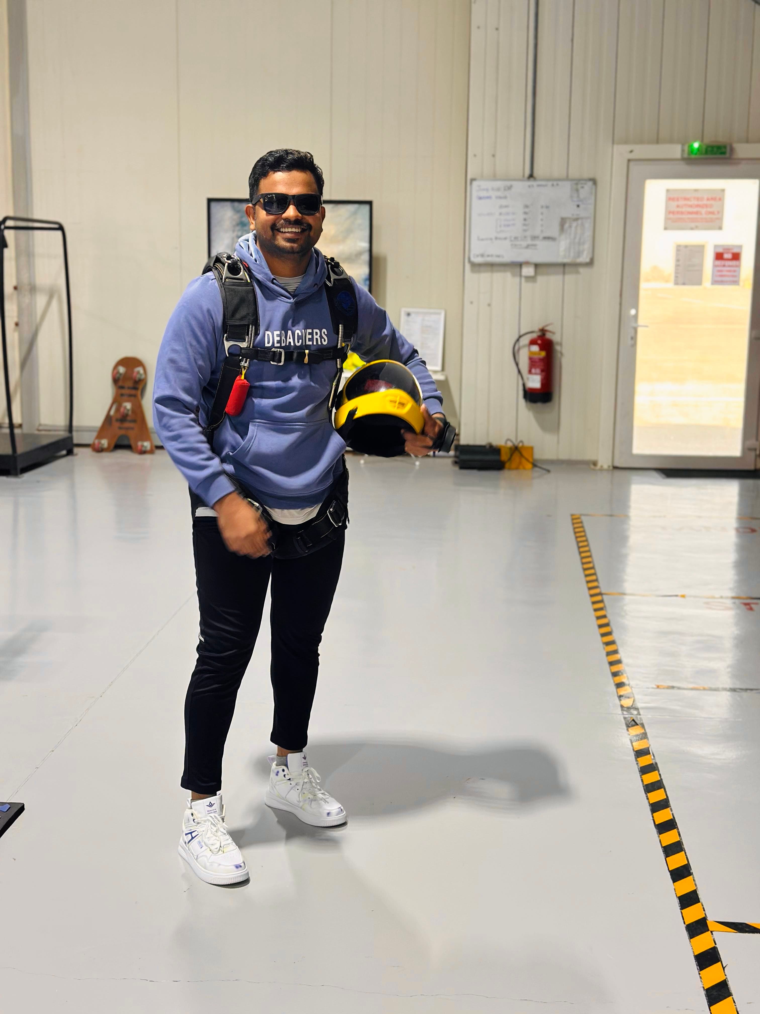 Instructor guiding student